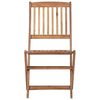 vidaXL Folding Outdoor Chairs 8 pcs Solid Acacia Wood