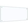 vidaXL Kitchen Backsplash Transparent 90 x 40 cm Tempered Glass