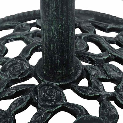 vidaXL Umbrella Base Green 9 kg 40 cm Cast Iron, green vidaXL Umbrella Base Green 9 kg 40 cm Cast Iron
