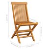 vidaXL Folding Garden Chairs 6 pcs Solid Teak Wood