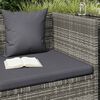 vidaXL Garden Bed Grey 200x60 cm Poly Rattan