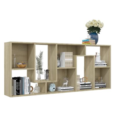 vidaXL Book Cabinet Sonoma Oak 67x24x161 cm Engineered Wood, sonoma oak vidaXL Book Cabinet Sonoma Oak 67x24x161 cm Engineered Wood