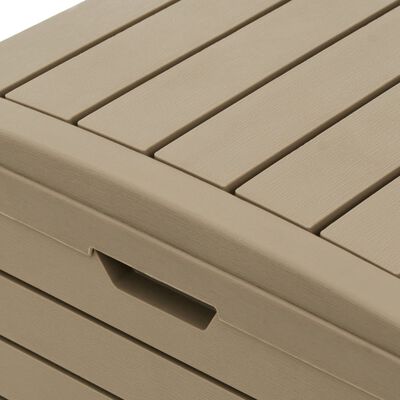 vidaXL Outdoor Garbage Bin Light Brown 78x41x86 cm Polypropylene, light brown vidaXL Outdoor Garbage Bin Light Brown 78x41x86 cm Polypropylene