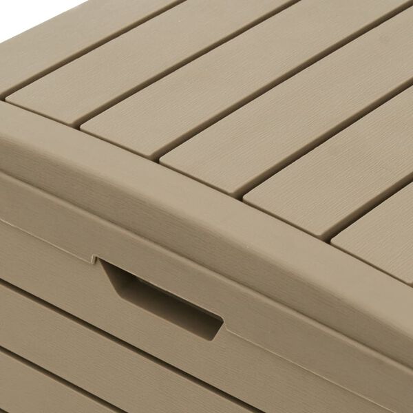 vidaXL Outdoor Garbage Bin Light Brown 78x41x86 cm Polypropylene