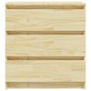 vidaXL Bedside Cabinet 60x36x64 cm Solid Pinewood