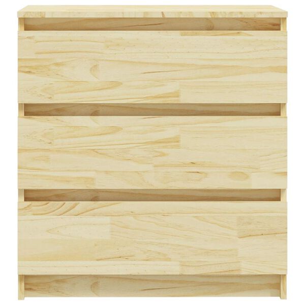 vidaXL Bedside Cabinet 60x36x64 cm Solid Pinewood