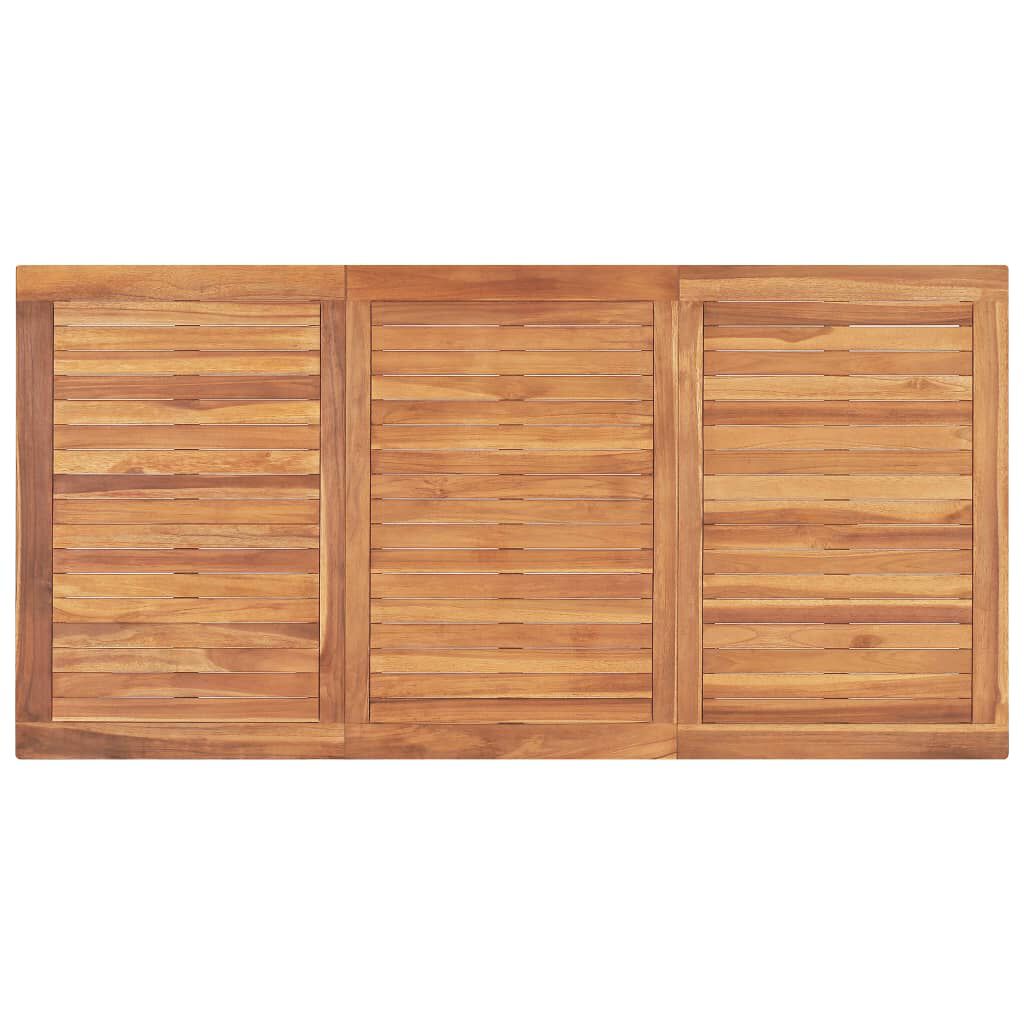 vidaXL Garden Dining Table 160x80x77 cm Solid Teak Wood