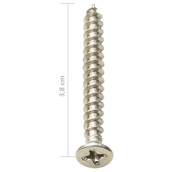 vidaXL Decking Clips with Screws 200pcs Plastic and Stainless Steel304