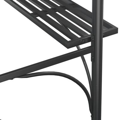 vidaXL BBQ Gazebo with Side Shelves Anthracite 220x115x230 cm Steel,  vidaXL BBQ Gazebo with Side Shelves Anthracite 220x115x230 cm Steel