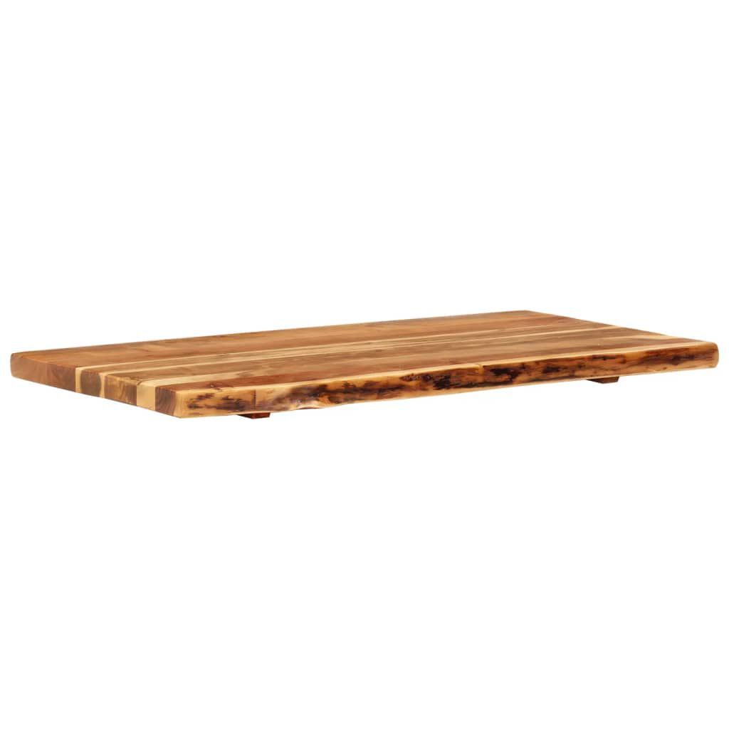 vidaXL Bathroom Vanity Top Solid Acacia Wood 100x52x3.8 cm