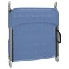 vidaXL Folding Sun Loungers 2 pcs Blue Textilene and Steel