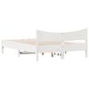 vidaXL Bed Frame without Mattress White 140x200 cm Solid Wood Pine