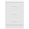 vidaXL Bedside Cabinets 2 pcs White 38x35x56 cm Engineered Wood