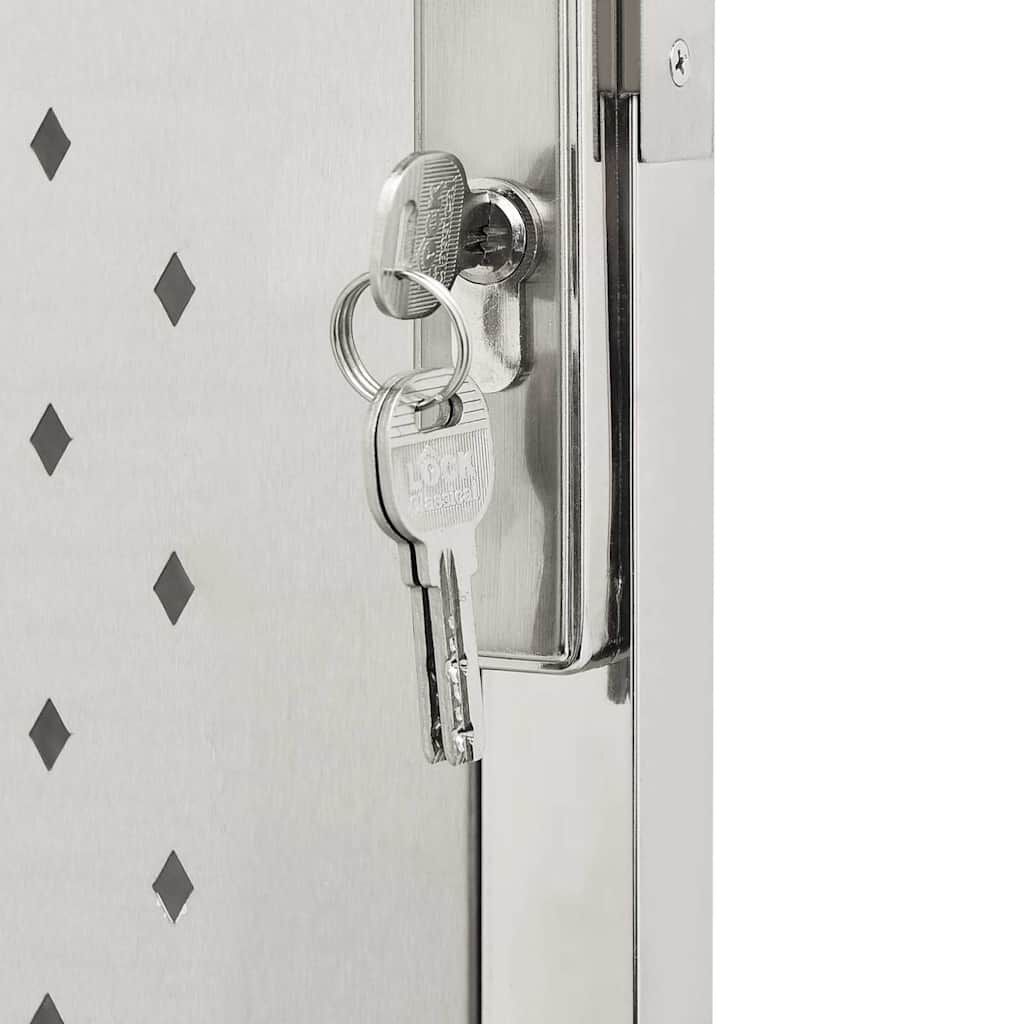 vidaXL Garden Gate 100x150 cm Stainless Steel