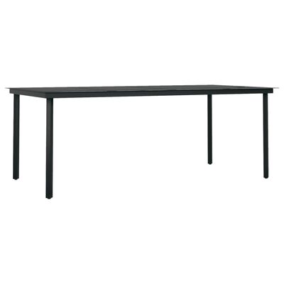 vidaXL 9 Piece Garden Dining Set Black,  vidaXL 9 Piece Garden Dining Set Black