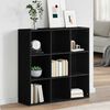 vidaXL Book Cabinet Black 98x29x97.5 cm Engineered Wood