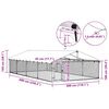 vidaXL Outdoor Dog Kennel with Roof 600x300x150 cm