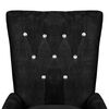 vidaXL Armchair Black Velvet