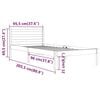 vidaXL Bed Frame without Mattress Solid Wood Pine 90x200cm