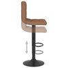 vidaXL Bar Stool Brown Fabric