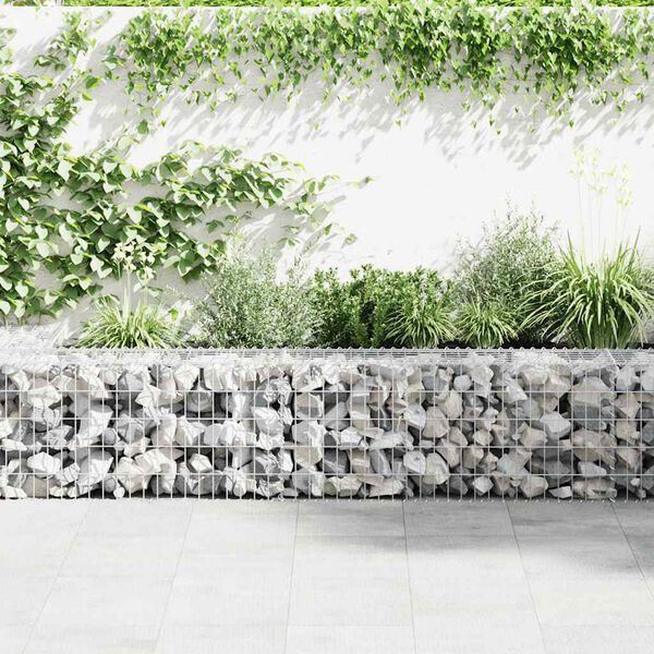 vidaXL Gabion Basket Galvanised Steel 100x50x50 cm