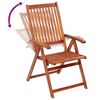 vidaXL Folding Garden Chairs 2 pcs Solid Acacia Wood Brown