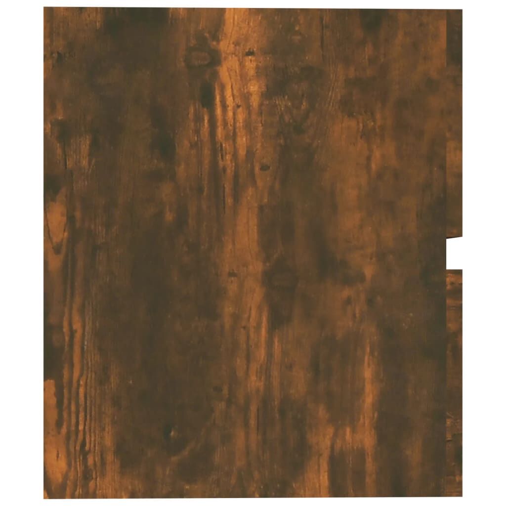 vidaXL Sink Cabinet Smoked Oak 60x38.5x45 cm Engineered Wood