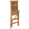 vidaXL 5 Piece Folding Outdoor Dining Set Solid Wood Teak