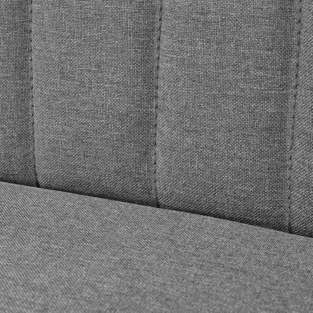 vidaXL Sofa Fabric 117x55.5x77 cm Light Grey