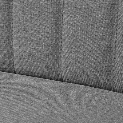 vidaXL Sofa Fabric 117x55.5x77 cm Light Grey, light grey vidaXL Sofa Fabric 117x55.5x77 cm Light Grey