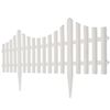 vidaXL White Lawn Divider 17 pcs / 10 m