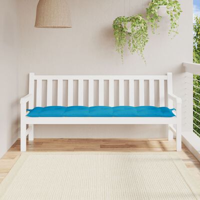 vidaXL Garden Bench Cushion Light Blue 180x50x7 cm Oxford Fabric, light blue vidaXL Garden Bench Cushion Light Blue 180x50x7 cm Oxford Fabric