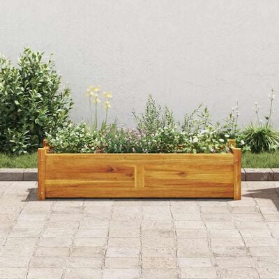 vidaXL Garden Raised Bed Acacia Wood 100x30x25 cm,  vidaXL Garden Raised Bed Acacia Wood 100x30x25 cm