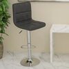 vidaXL Bar Stool Black Faux Leather