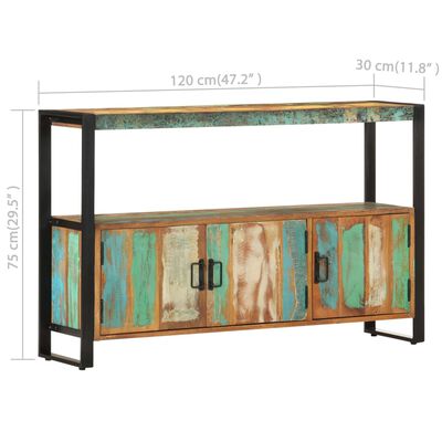 vidaXL Sideboard 120x30x75 cm Solid Reclaimed Wood,  vidaXL Sideboard 120x30x75 cm Solid Reclaimed Wood