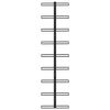 vidaXL Wall-mounted Wine Rack for 9 Bottles Black Iron