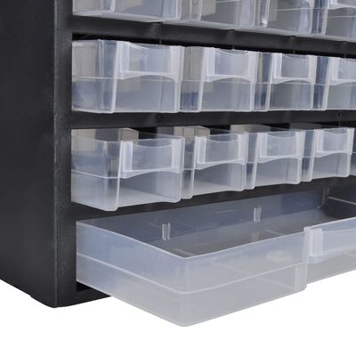 vidaXL 41-Drawer Storage Cabinet Tool Box 2 pcs Plastic,  vidaXL 41-Drawer Storage Cabinet Tool Box 2 pcs Plastic