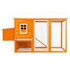 vidaXL Outdoor Chicken Cage Hen House with 1 Egg Cage Wood