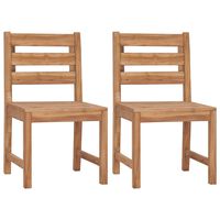 vidaXL Garden Chairs 2 pcs Solid Teak Wood,  vidaXL Garden Chairs 2 pcs Solid Teak Wood