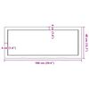 vidaXL Wall Shelf Light Brown 100x40x(2-4) cm Treated Solid Wood Oak