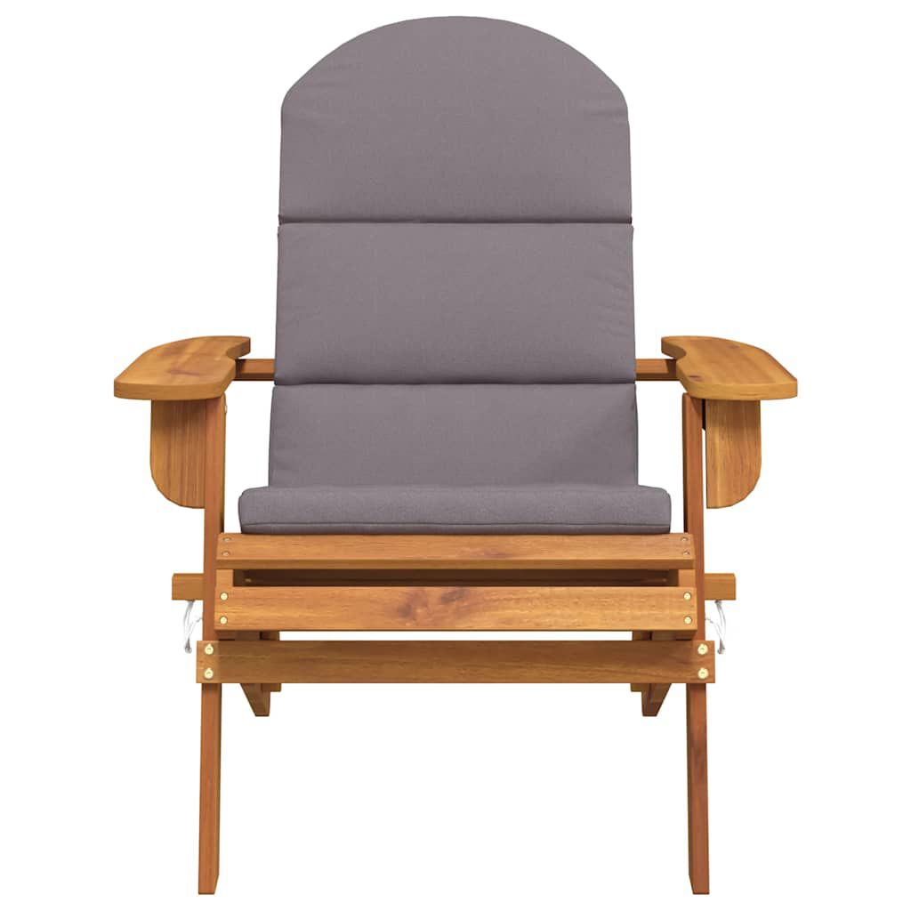vidaXL Adirondack Garden Chair with Cushions Solid Wood Acacia