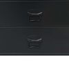 vidaXL Chest of Drawers Metal Industrial Style 78x40x93 cm Black