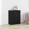 vidaXL Sideboard Black 60x30x75 cm Engineered Wood