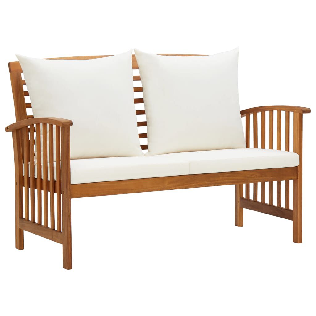vidaXL 5 Piece Garden Lounge Set with Cushions Solid Acacia Wood (310257+310260+310263)