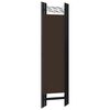 vidaXL 5-Panel Room Divider Brown 200x180 cm