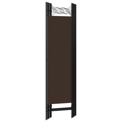 vidaXL 5-Panel Room Divider Brown 200x180 cm, brown vidaXL 5-Panel Room Divider Brown 200x180 cm