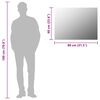 vidaXL Frameless Mirror 80x60 cm Glass