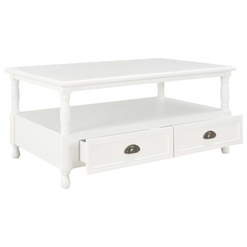 vidaXL Coffee Table White 100x55x45 cm Wood
