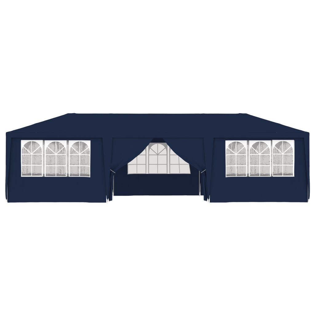 vidaXL Professional Party Tent with Side Walls 4x9 m Blue 90 g/m?