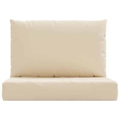 vidaXL Pallet Cushions 2 pcs Beige Oxford Fabric, beige vidaXL Pallet Cushions 2 pcs Beige Oxford Fabric
